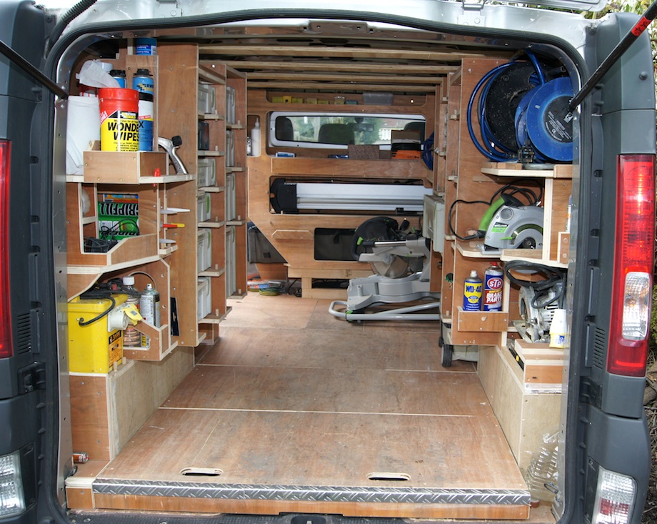 Van Shelving Plastic Bin Storage