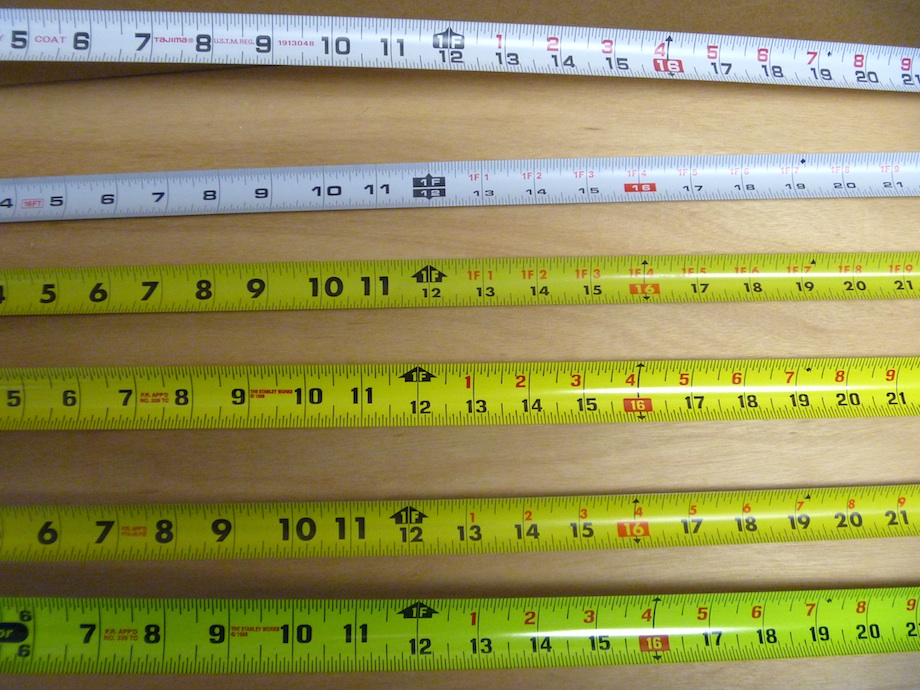 6 Tape Measures  THISisCarpentry