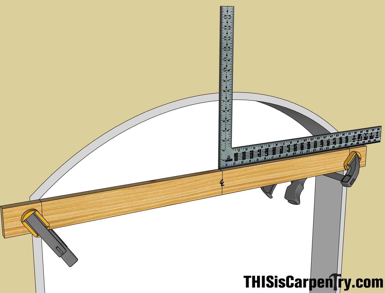 Left Side | Trimble Carpentry Trim Reveal Tool - Multi-Tool for Window and  Door Casing with 1/4 and 3/16 Reveal - Made in the USA - Trim Tool for