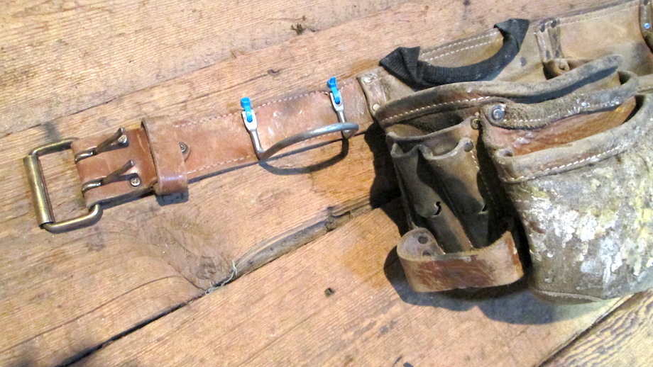Used leather tool belt hotsell