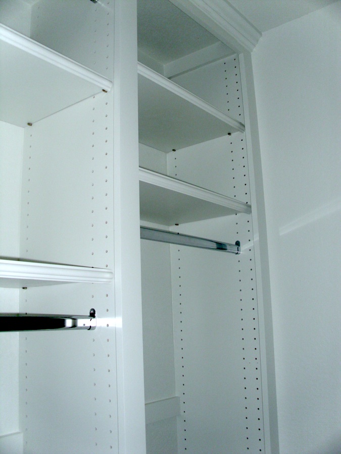 DIY Closet Cabinet--With Adjustable Shelves, Shoe Rack, and Hanger Rod